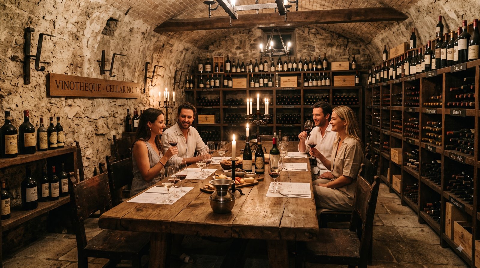Wine tasting cellar